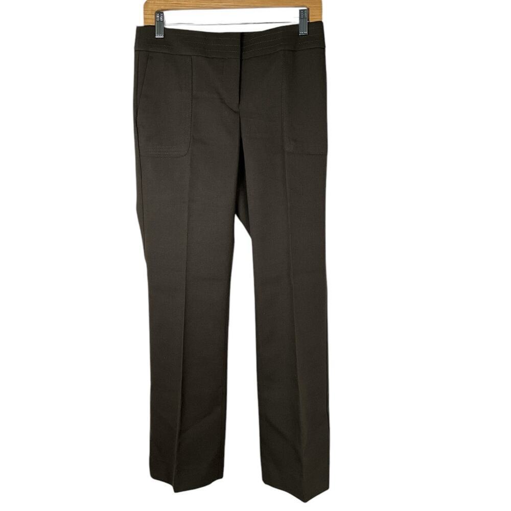 Loft Chino Pants Olive Green No Size Great Condition Pockets Thick Waist Band
